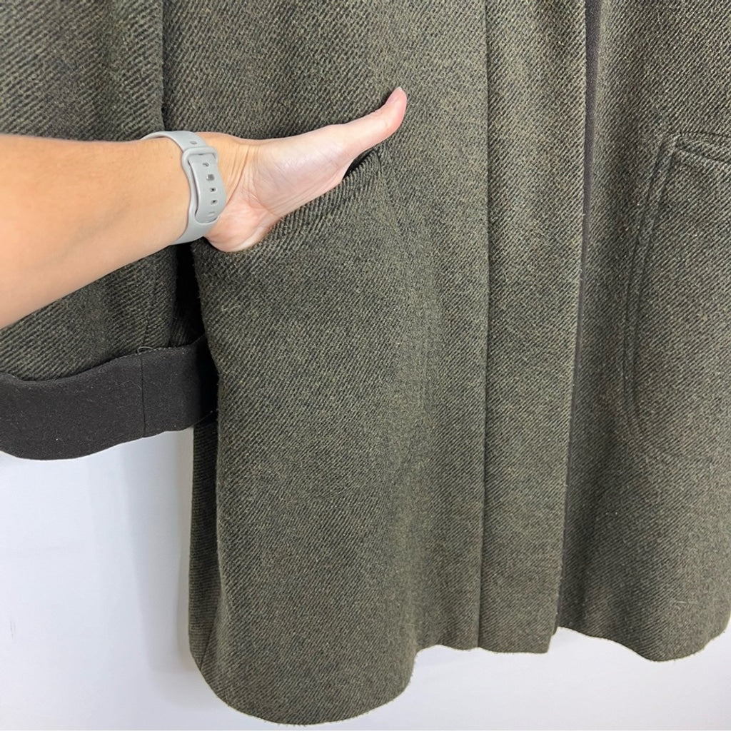 Vintage Me Jay Montreal wool blend green tweed coat 11/12